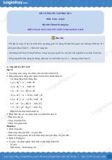 Đề cương ôn tập HK1 Toán 8 Chân trời sáng tạo có đáp án